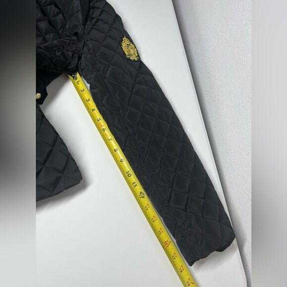 Ralph Lauren Quilted Mockneck Jacket Size M Black - Picture 10 of 12
